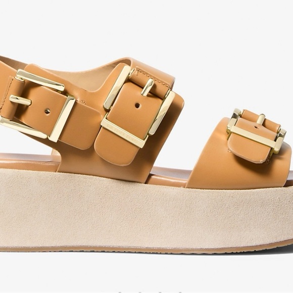 Brand new Michael Kors leather  Sandals 9 ! - Picture 4 of 9